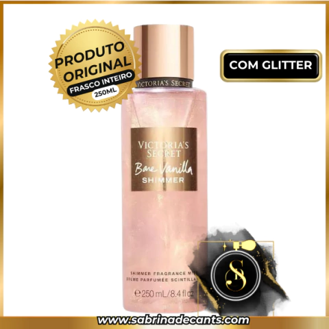 Body Splash Bare Vanilla Shimmer (Com Glitter) 250ml - Victoria's Secret