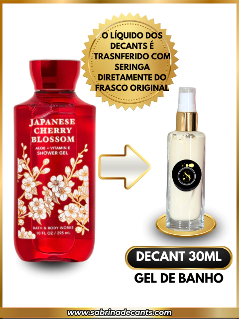 Decant 30ml Gel de Banho Japanese Cherry Blossom - Bath&Body Works (BBW)