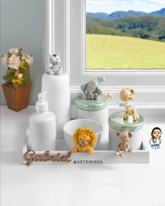 Kit Higiene para bebê Amiguinhos Safari