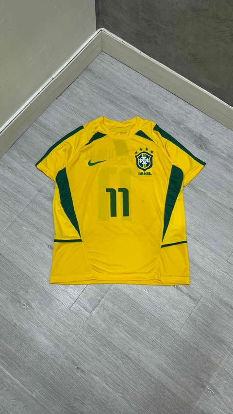 CAMISA TIME BRASIL RONALDINHO 2002 RETRO PREMIUM - comprar online