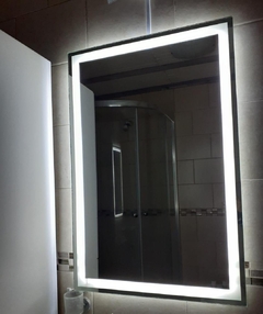Espejo smart SD con touch dimmer esmeriado led rectangular 60x100 bluetooth - comprar online