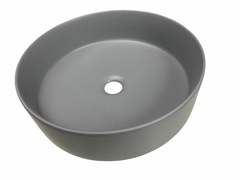 Bacha de apoyo en porcelana gris mate 400x400x130 - comprar online