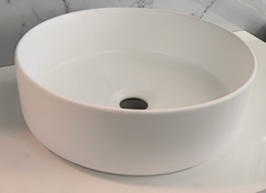Bacha de apoyo porcelana cilindrica mate 360x360x120