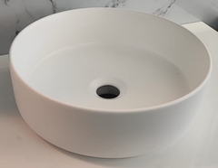 Bacha de apoyo porcelana cilindrica mate 360x360x120 - comprar online