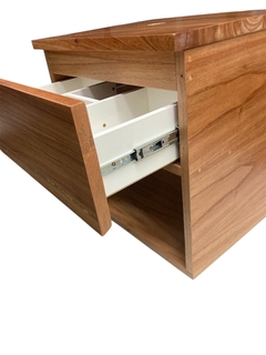 Imagen de Vanitory Victoria de colgar madera maciza paraiso + 1 cajon y estante