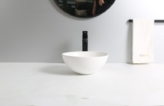Bacha de apoyo Roda white en porcelana circular blanca 285x285x110 - BiselDeco