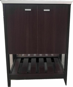 Vanitory sofia de pie conestante abierto con deck + 2 puerta en melamina + bacha - BiselDeco