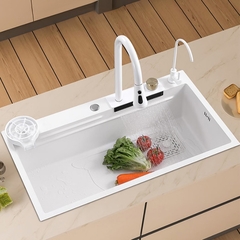 Bacha de cocina Acero inoxidable PREMIUM white 75x45x22 - comprar online