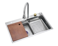 Bacha de cocina acero inoxidable 304 PREMIUM satinada 75x45x22 en internet