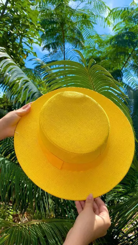 CHAPEÚ TROPICAL Amarelo2