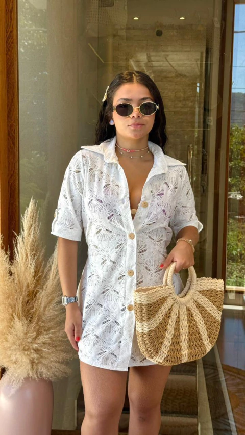 KIMONO CARIBE BRANCO - comprar online