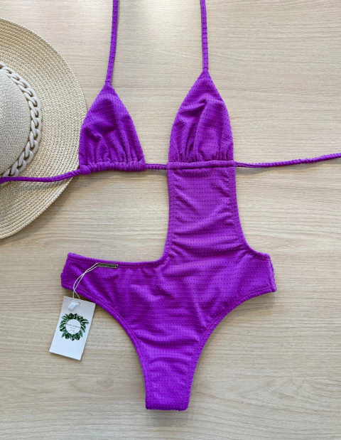 MAIÔ JULIA TEXTURIZADO ROXO - comprar online
