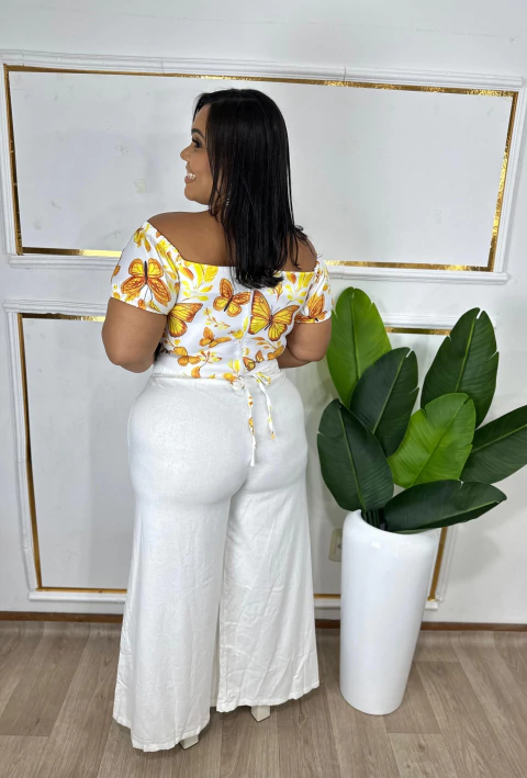 Calça farmete plus size