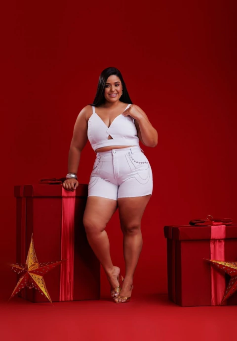 Croped jeans May plus - comprar online