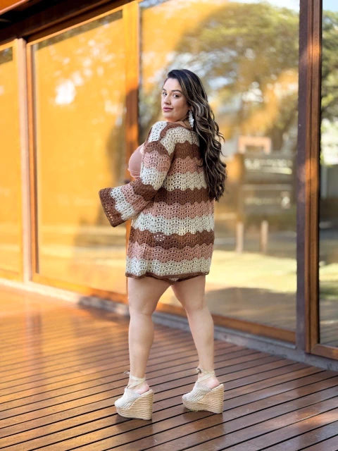 Conjunto Tricot plus size