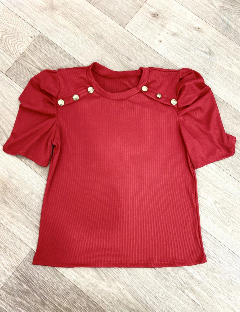 Blusa Laura plus botão