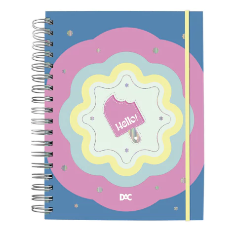 Caderno Smart - Universitário - 10 Divisórias - 80 Fls - Folhas Reposicionáveis - Hello - DAC