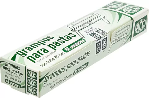 Grampo Para Pastas Metal - c/50 Und - Acc