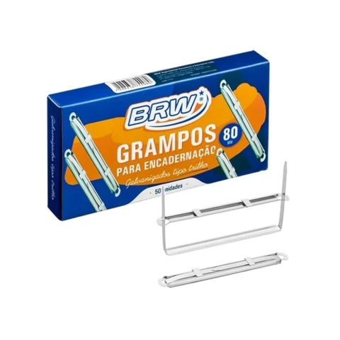 Grampo Trilho - Galvanizado - C/ 50 Und - Brw.