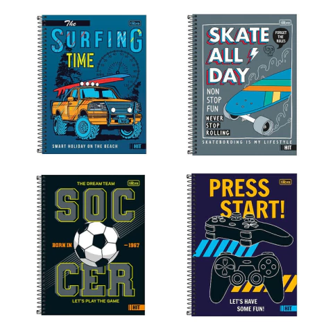 Caderno - 20 Matérias - Hit - 320 Fls - Tilibra