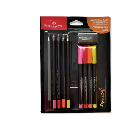 Kit Supersoft - Cores Quentes - C/10 Und - Faber Castell