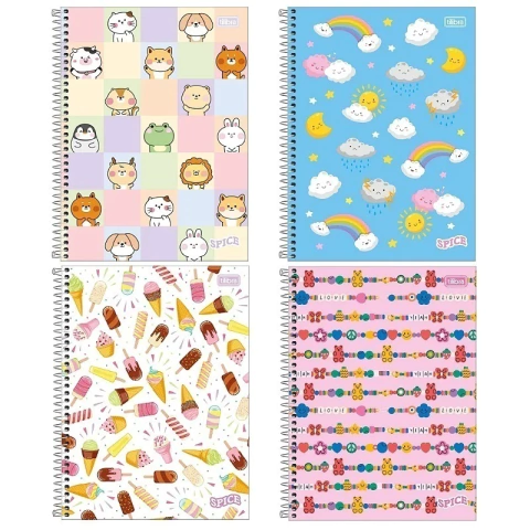 Caderno - 16 Matérias -Spice - 256 Fls - Tilibra