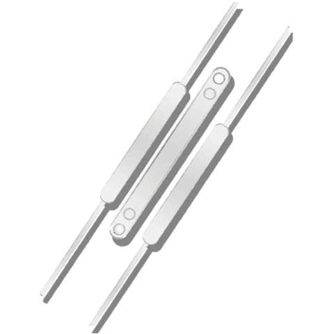 Grampo Trilho Plástico Longo Branco Pct.C/50 - Carbrink