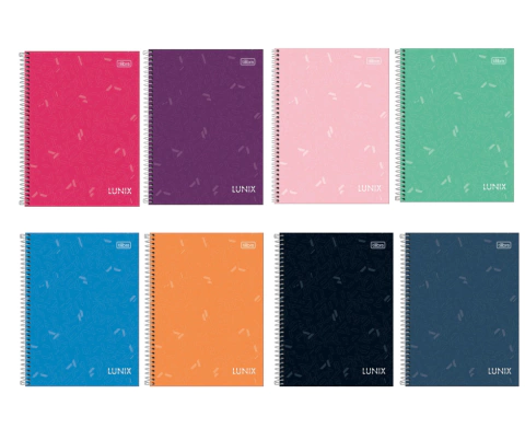 Caderno 1/4 Lunix - 160 Folhas - Tilibra