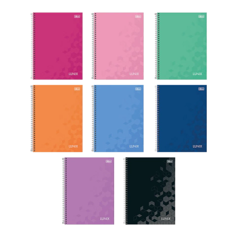 Caderno - 10 Matérias - Lunix - 160 Fls - Tilibra