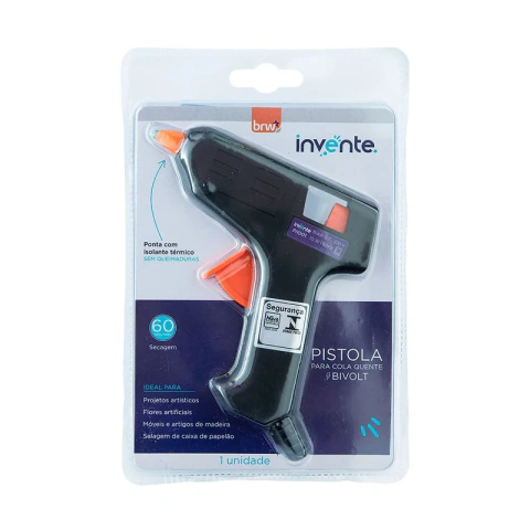 Pistola para Cola Quente Pequena Bivolt BRW