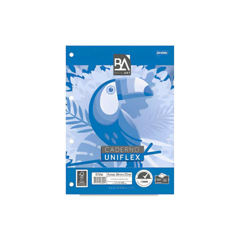 Refil P/ Fichário - Uniflex - Basic Art - 96 Fls - Jandaia