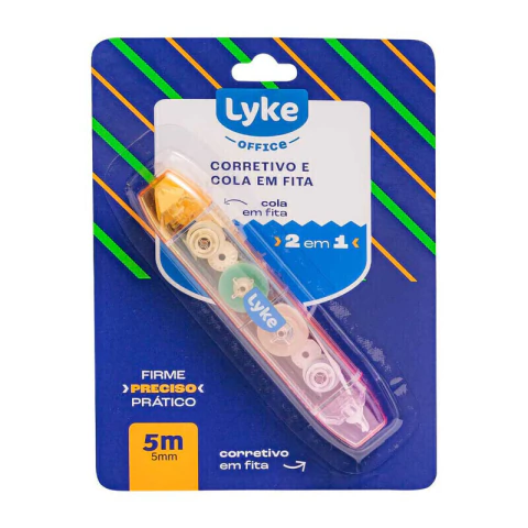 Fita Duo Point - Fita Corretiva + Cola em Fita - Lyke