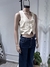 Chaleco sastrero crop beige - comprar online