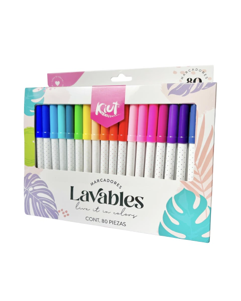 Plumones Lavables Kiut 80 Set