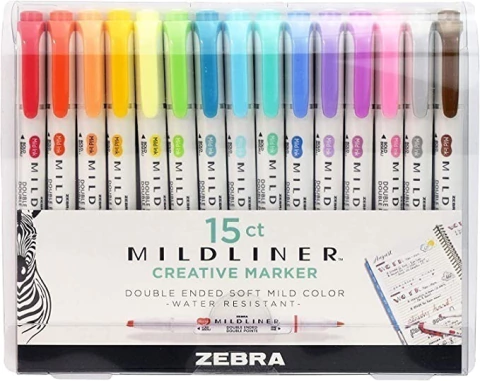 Resaltadores Mildliner Doble Punta 15 Set