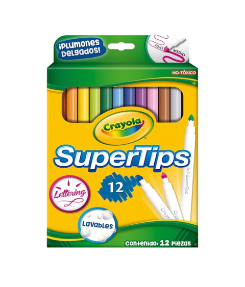 Plumones SuperTips 12