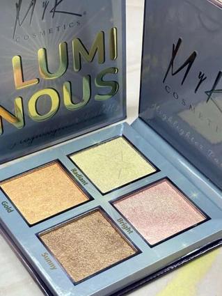 PALETA DE ILUMINADORES LUMINOUS X4 MYK ORIGINAL
