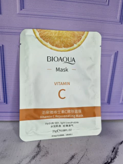 MASCARILLA EN VELO VITAMINA C BIOAQUA ORIGINAL - comprar online