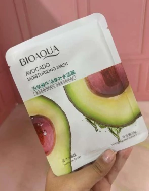 MASCARILLA EN VELO AGUACATE BIOAQUA ORIGINAL
