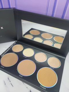 PALETA DE ILUMINADORES Y CONTORNOS GLAM BLACK ATENEA ORIGINAL - comprar online