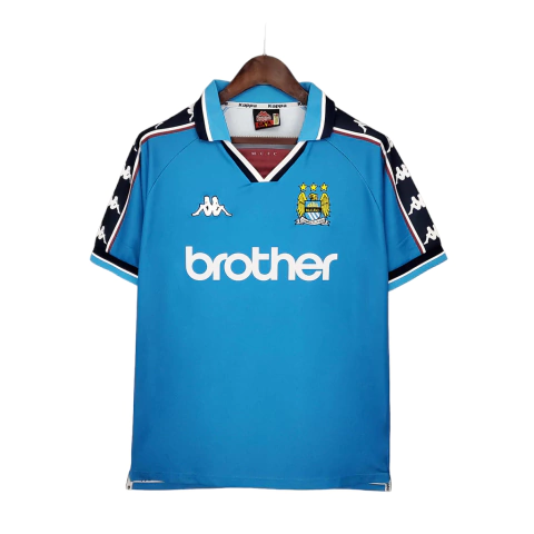 Camisa Manchester City Retrô 1997/1998 Azul - Kappa