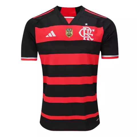 Camisa Flamengo I 23/24 Torcedor Masculina - Vermelho com detalhes em preto e branco - (cópia) - (cópia) - buy online