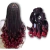 Jumbo Boho Curl Preto com Marsala #T1B/BUG Fibra Premium Braids 400gr - Cherey na internet