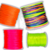 Kit 4 Rolos Fio De Cetim NEON - 50mt