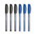6 Canetas Esferográfica 1mm Trilux 3 Preta e 3 Azul- Faber Castell