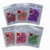 Pacotes de charminhos coloridos para decoração, incluindo diversas estampas de frutas.