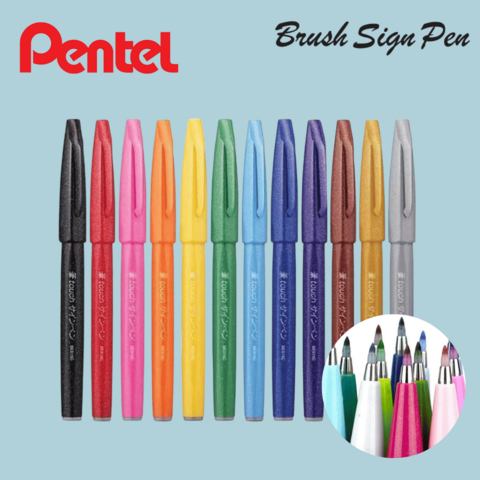 Brush Sign Pen Pentel – Caneta Pincel para Lettering e Ilustração