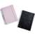 Caderno Smart pequeno A5 nas cores rosa e preto, com folhas reposicionáveis e espiral.