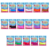Pacote de Massa de Eva da Make+ com diversas cores, cada um pesando 50g, ideal para atividades manuais.