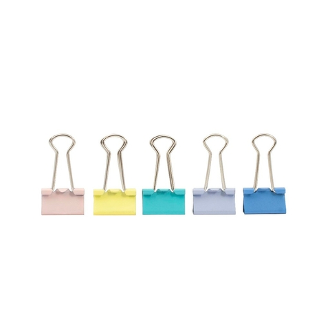 Prendedor de Papel CIS Pastel 19mm - Blister com 8 Unidades